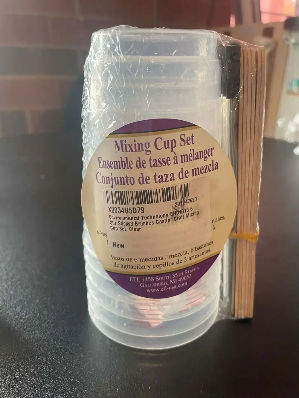 Mixing cup set